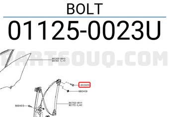 Nissan 011250023U BOLT