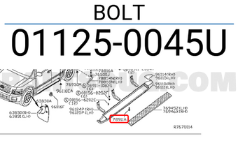 Nissan 011250045U BOLT