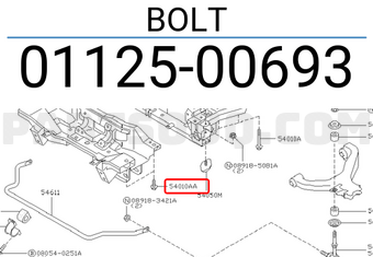 Nissan 0112500693 BOLT