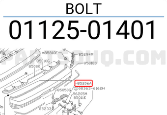 Nissan 0112501401 BOLT