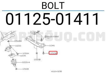 Nissan 0112501411 BOLT