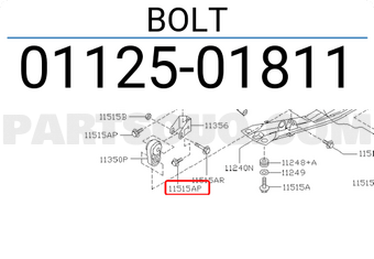 Nissan 0112501811 BOLT