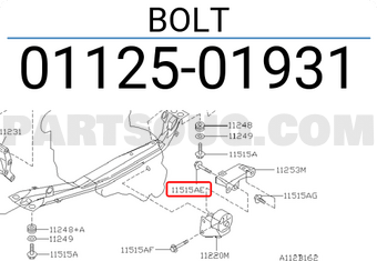 Nissan 0112501931 BOLT