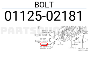 Nissan 0112502181 BOLT