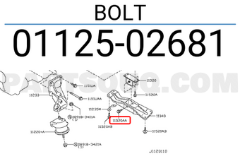 Nissan 0112502681 BOLT