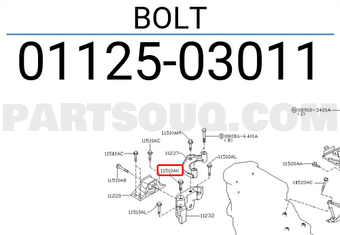 Nissan 0112503011 BOLT
