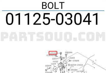 Nissan 0112503041 BOLT