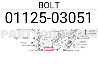 Nissan 0112503051 BOLT