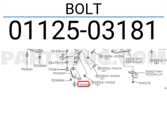 Nissan 0112503181 BOLT