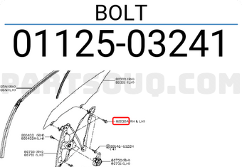 Nissan 0112503241 BOLT