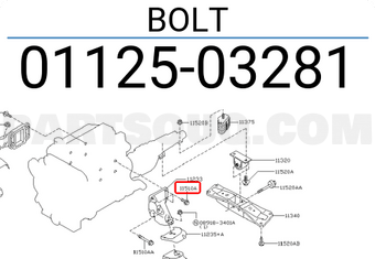 Nissan 0112503281 BOLT