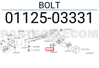 Nissan 0112503331 BOLT