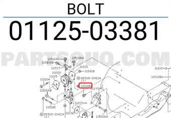 Nissan 0112503381 BOLT