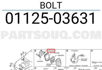 Nissan 0112503631 BOLT