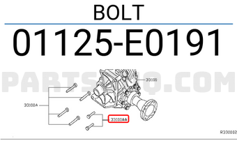 Nissan 01125E0191 BOLT