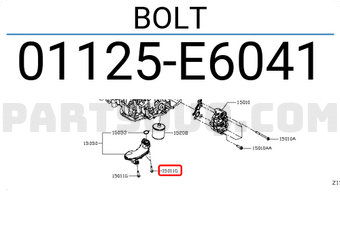 Nissan 01125E6041 BOLT