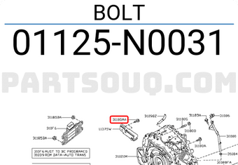 Nissan 01125N0031 BOLT