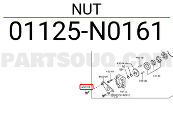 Nissan 01125N0161 NUT