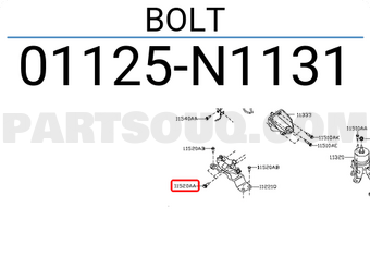 Nissan 01125N1131 BOLT