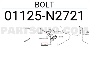 Nissan 01125N2721 BOLT