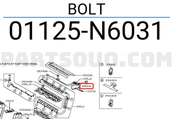Nissan 01125N6031 BOLT