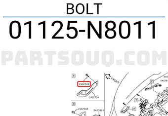 Nissan 01125N8011 BOLT