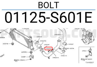 Nissan 01125S601E BOLT
