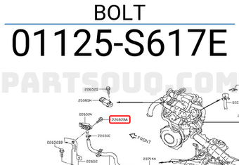 Nissan 01125S617E BOLT