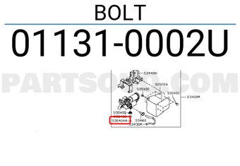 Nissan 011310002U BOLT