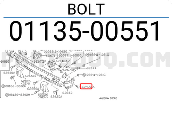 Nissan 0113500551 BOLT