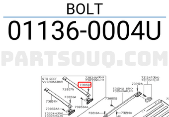 Nissan 011360004U BOLT