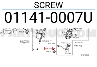 Nissan 011410007U SCREW