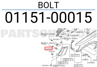 Nissan 0115100015 BOLT