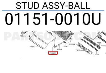 Nissan 011510010U STUD ASSY-BALL