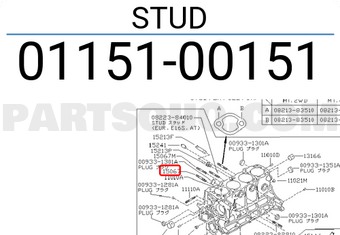 Nissan 0115100151 STUD