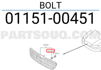Nissan 0115100451 BOLT