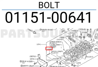 Nissan 0115100641 BOLT