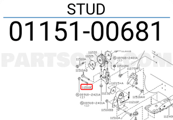 Nissan 0115100681 STUD