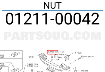 Nissan 0121100042 NUT