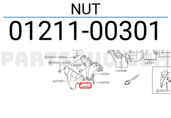 Nissan 0121100301 NUT