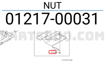 Nissan 0121700031 NUT