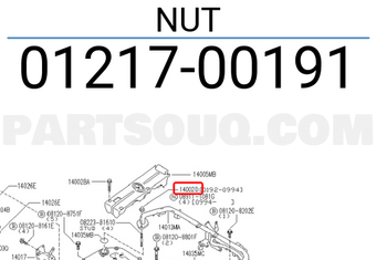 Nissan 0121700191 NUT