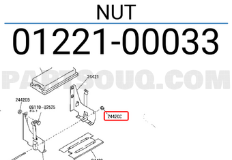 Nissan 0122100033 NUT