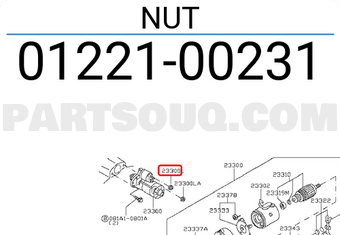 Nissan 0122100231 NUT