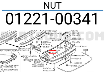 Nissan 0122100341 NUT