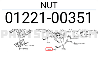 Nissan 0122100351 NUT