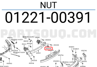 Nissan 0122100391 NUT
