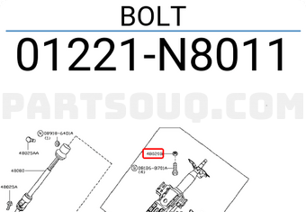 Nissan 01221N8011 BOLT