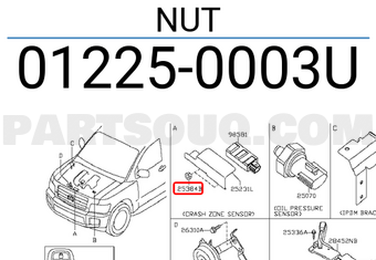 Nissan 012250003U NUT