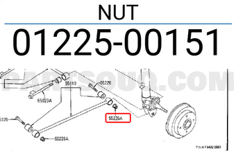 Nissan 0122500151 NUT